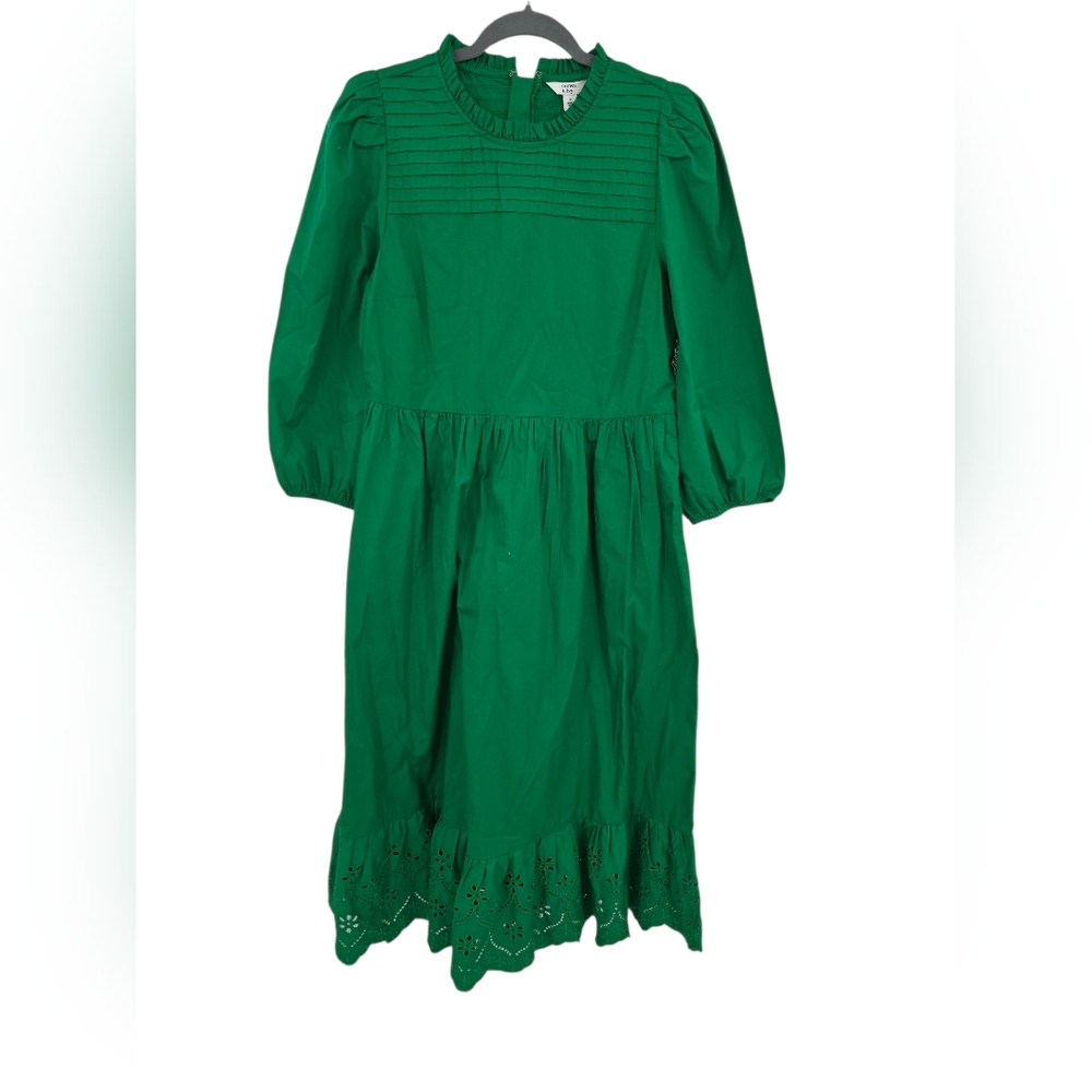 New Crown And Ivy Green Holiday Smocked Dress 8